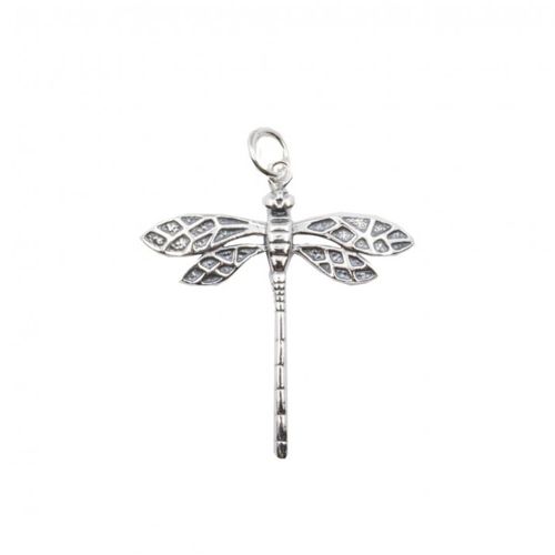 Sterling Silver Dragonfly Pendant - Long Tail - P-1416